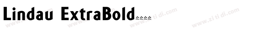 Lindau ExtraBold字体转换